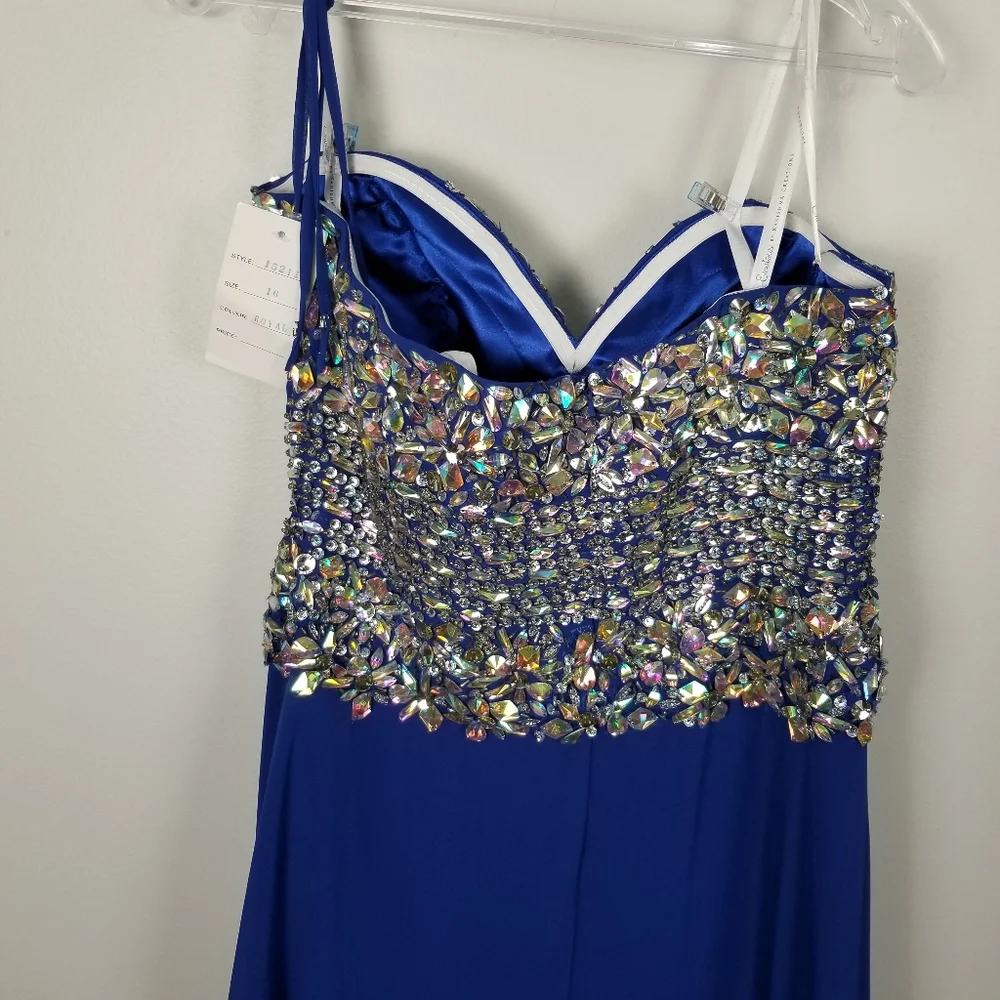 NWT Envious Formal Strapless Prom Dress Sz 16 C2 - Picture 6 of 7